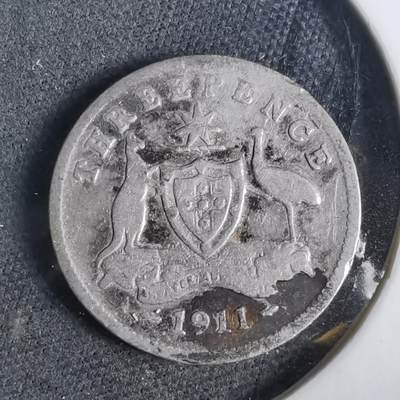 沼泽如烟--第919场 - 澳大利亚1911年三便士银币