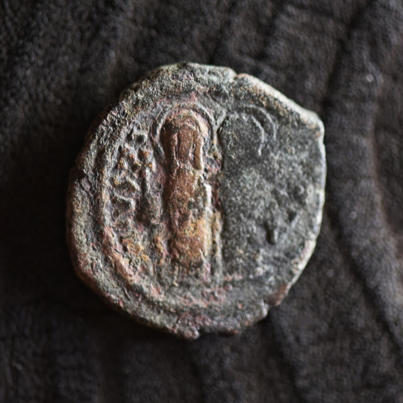 【良泉】【2025年最后一场】12月18日晚19.30点开拍！188组【直播场】西方古代钱币、丝路杂项、印章！ 公元565-578年 【拜占庭】 查士丁二世和皇后索菲亚，帖撒罗尼亚造币厂，20努米，铜币，6.01克