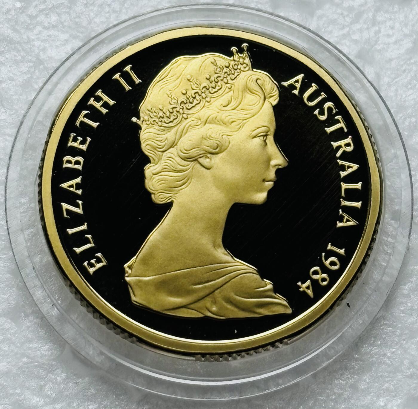 文馨钱币收藏第 284 场，【 长期接收代拍品】老藏家拍品南朝鲜李承晚时期货币，泰国大型纪念币，土耳其各时期及各国套币场 原盒 全新未流通带证书 1984 年澳大利亚一元精制币