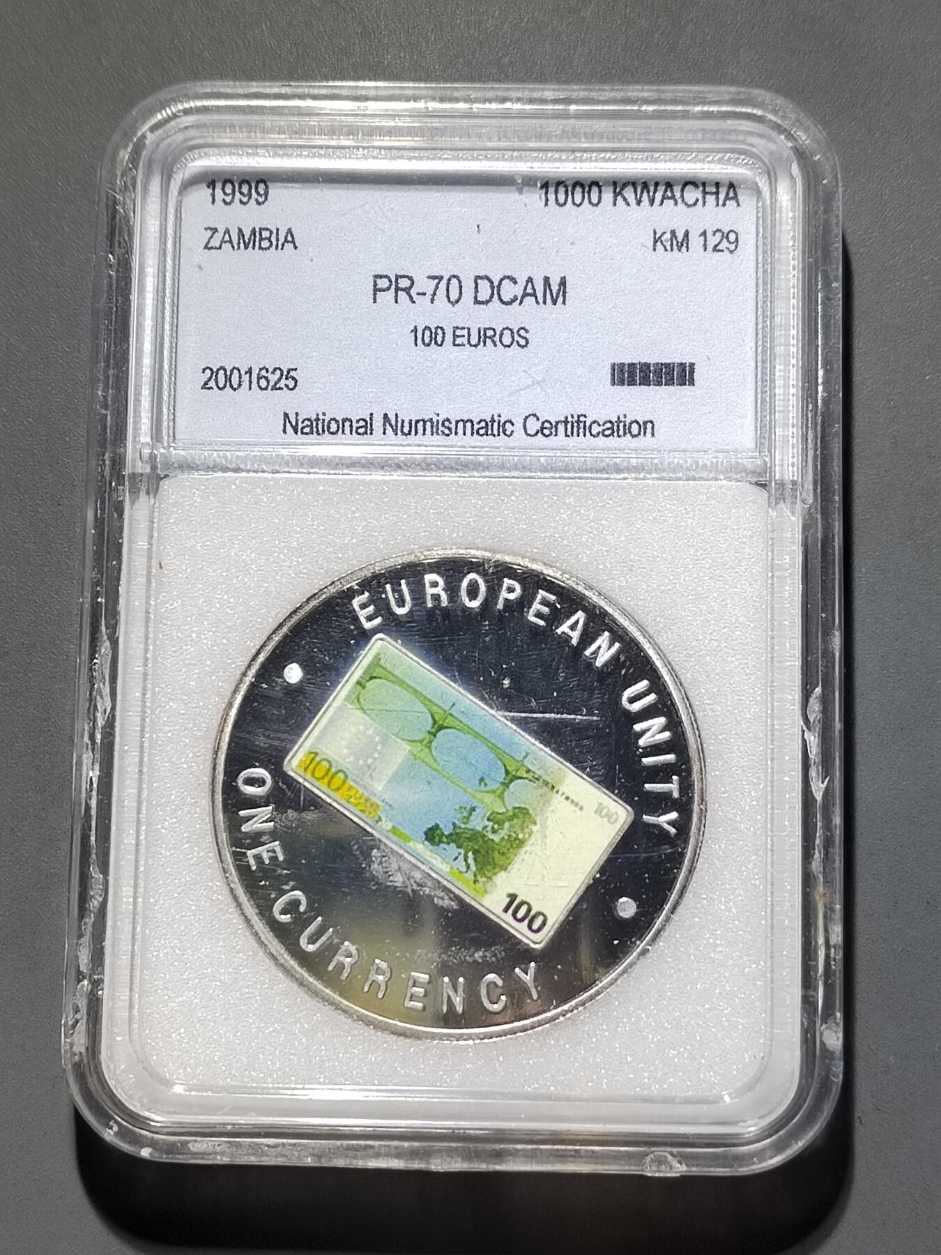 PCAI钱币30-628  杂項小专场 非洲赞比亚纪念币