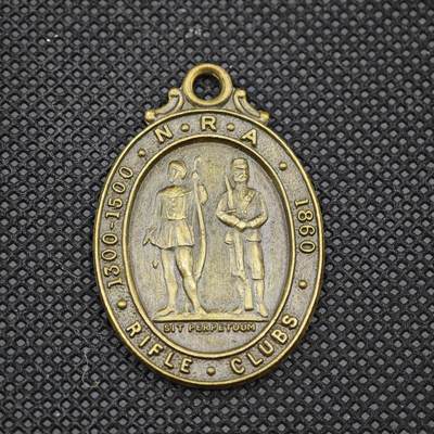 【淘币小摊】限时拍第八百一十六拍  纪念章场  满百包邮可预留两周  周一统一发货  -  英国步枪协会纪念章直径30mm