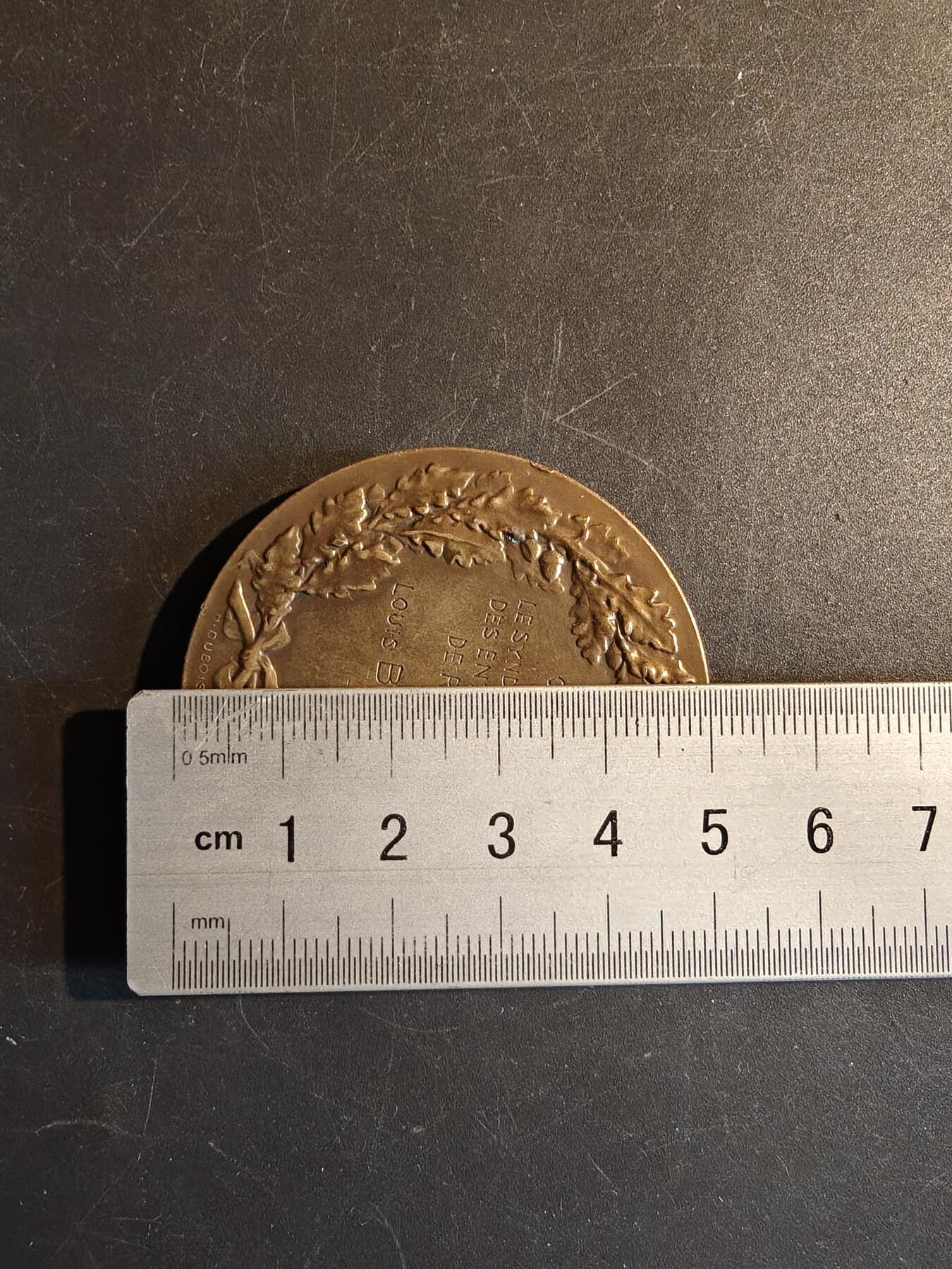 老王徽章第167期 法国鲁贝总承包商辛迪加大铜章     直径50mm.    重量62.3g