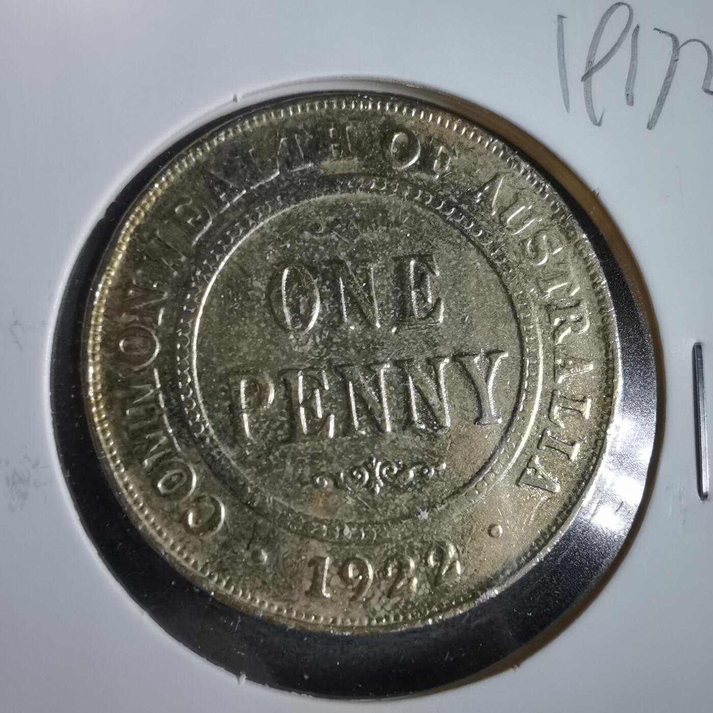 沼泽如烟--第919场 澳大利亚1922年1便士镀金