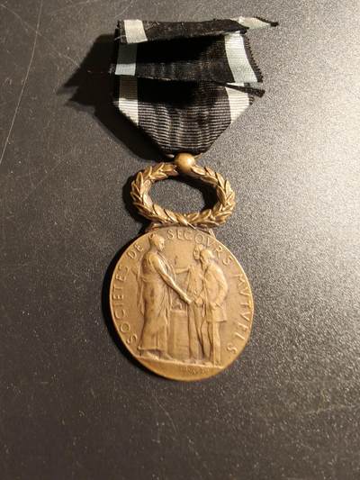 老王徽章第167期 - 法国铜级互助会奖章    实发    大师罗蒂作品