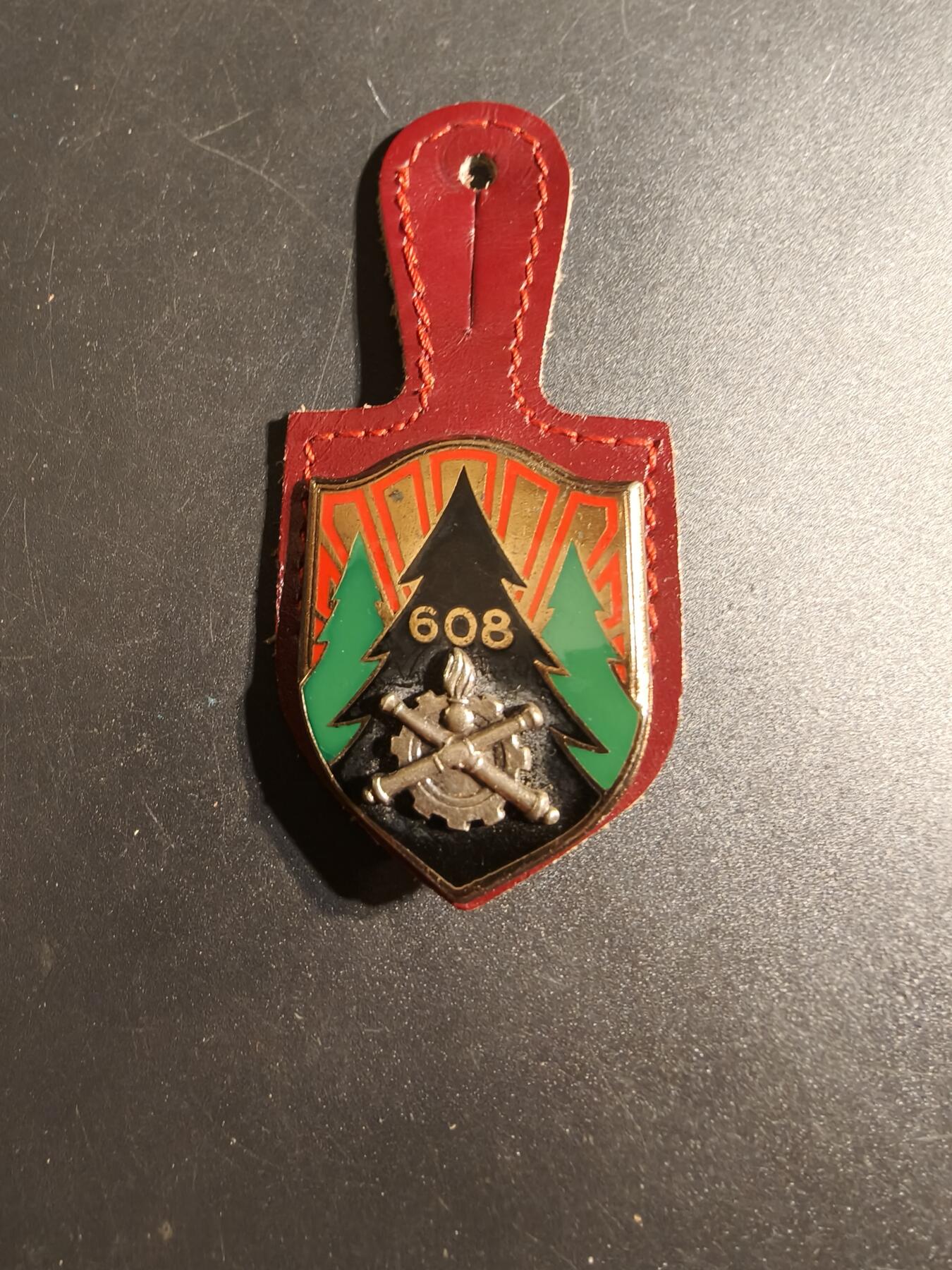 老王徽章第167期 法国第608弹药后勤连证章