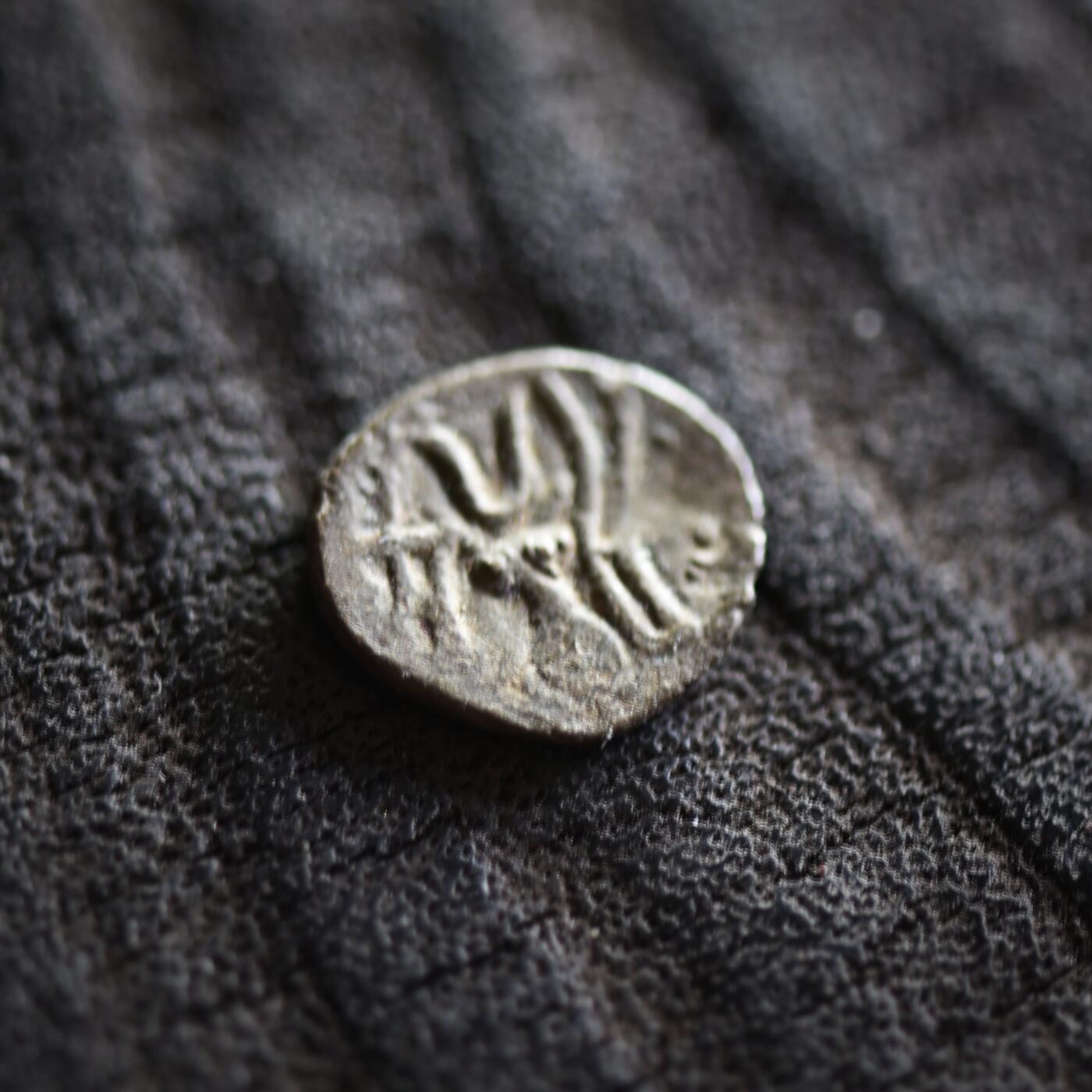 【良泉】【2025年最后一场】12月18日晚19.30点开拍！188组【直播场】西方古代钱币、丝路杂项、印章！ 公元1-2世纪【南阿拉伯半岛】希木叶尔人或赛伯伊人，灭绝生物“也门瞪羚”1/4标准【微型】银铜合金币，0.53克