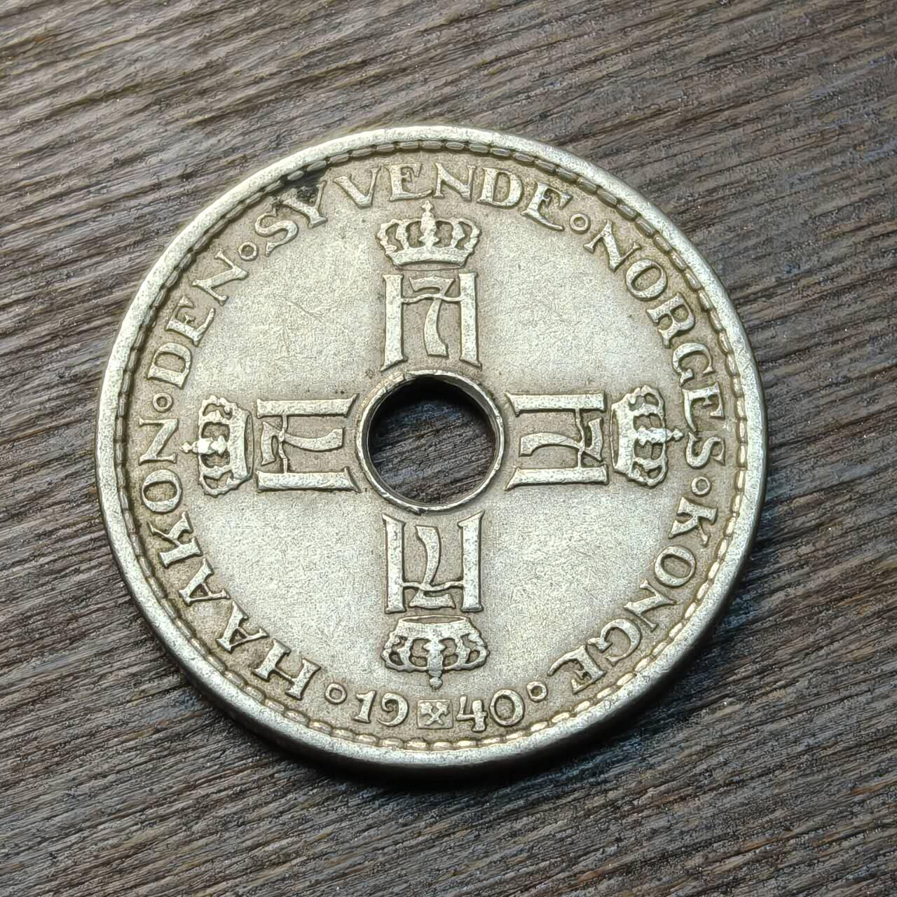 【铜匠收藏】★第134场★散币场，无佣金，30包邮。不满30元，支付5元运费。《接受代拍 代送NGC评级》 挪威 1940年 1克朗