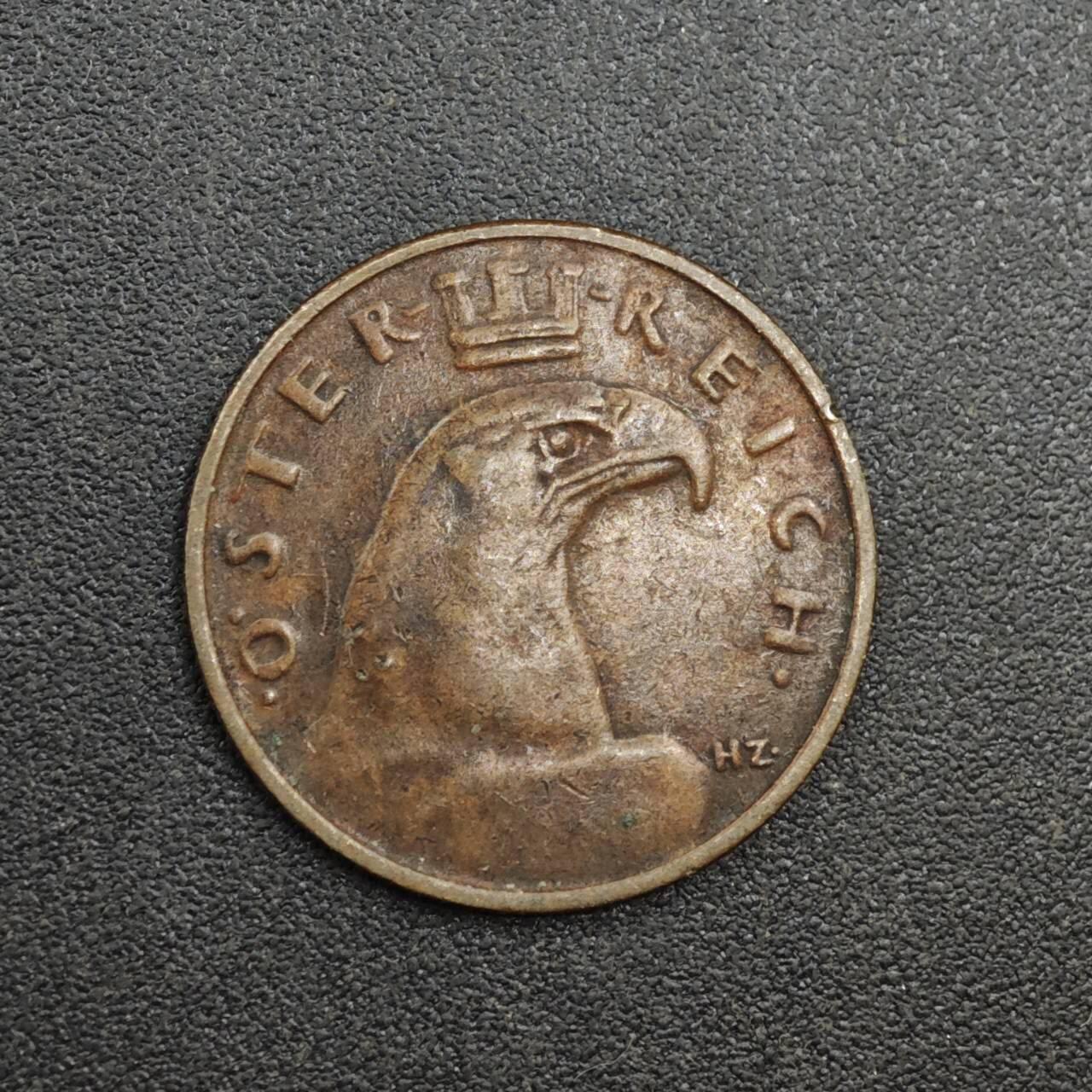 【淘币小摊】实时拍第八百一十四拍   散币场   满百包邮可预留二周 每周一统一发货   奥地利1924年100格罗申铜币