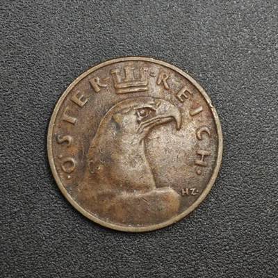 【淘币小摊】实时拍第八百一十四拍   散币场   满百包邮可预留二周 每周一统一发货   - 奥地利1924年100格罗申铜币