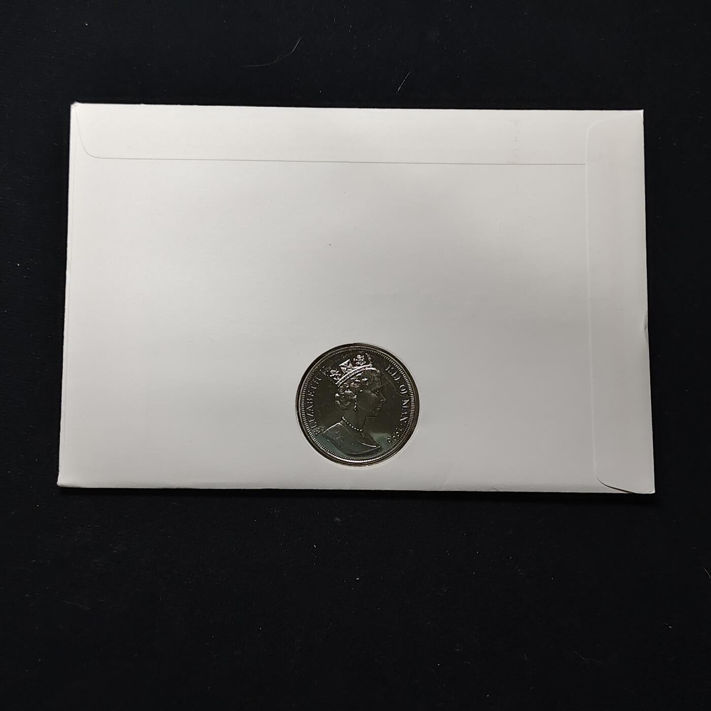 【全场包邮】纯粹捡漏拍482场（免费代拍第19场）-币封+套装+富兰克林（注意佣金） 【邮币封】马恩岛1996年1克朗女王诞生70周年克朗型纪念币邮币封