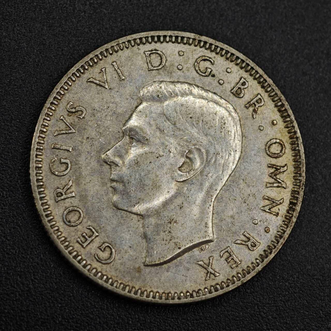 【淘币小摊】实时拍第八百一十四拍   散币场   满百包邮可预留二周 每周一统一发货   英国1938年乔治六世一先令银币