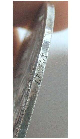 【银】法国1907年女神坐像 高浮雕精制大银章 40MM 23.5克