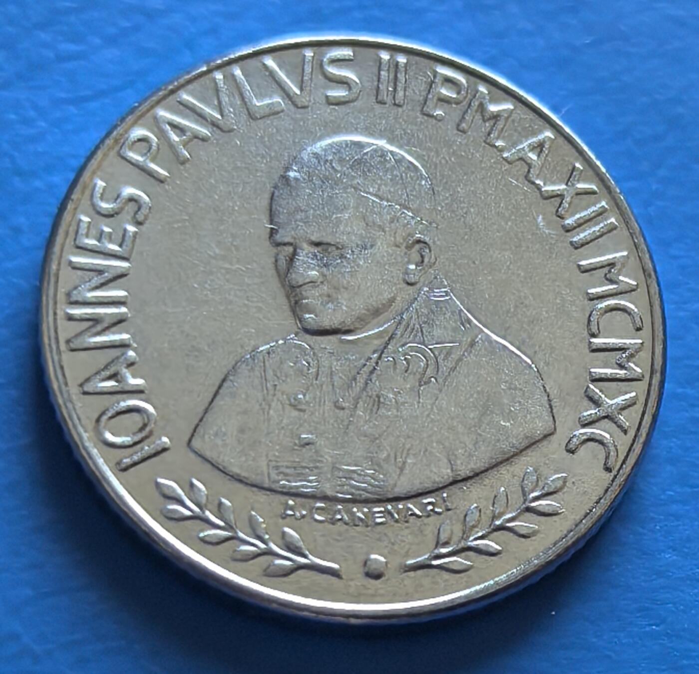 外国优质老铜币银币，周六九点倒数截拍，满百包邮，可寄存半年，喜欢朋友微信扫描二维码可直接参拍 梵蒂冈100里拉