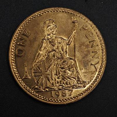 【淘币小摊】实时拍第八百一十四拍   散币场   满百包邮可预留二周 每周一统一发货   - 英国1987年博物馆一便士代币