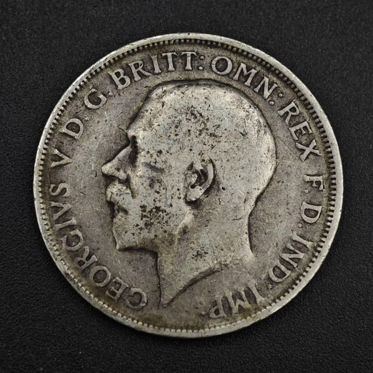 【淘币小摊】实时拍第八百一十四拍   散币场   满百包邮可预留二周 每周一统一发货   英国1918年乔治五世弗洛林银币