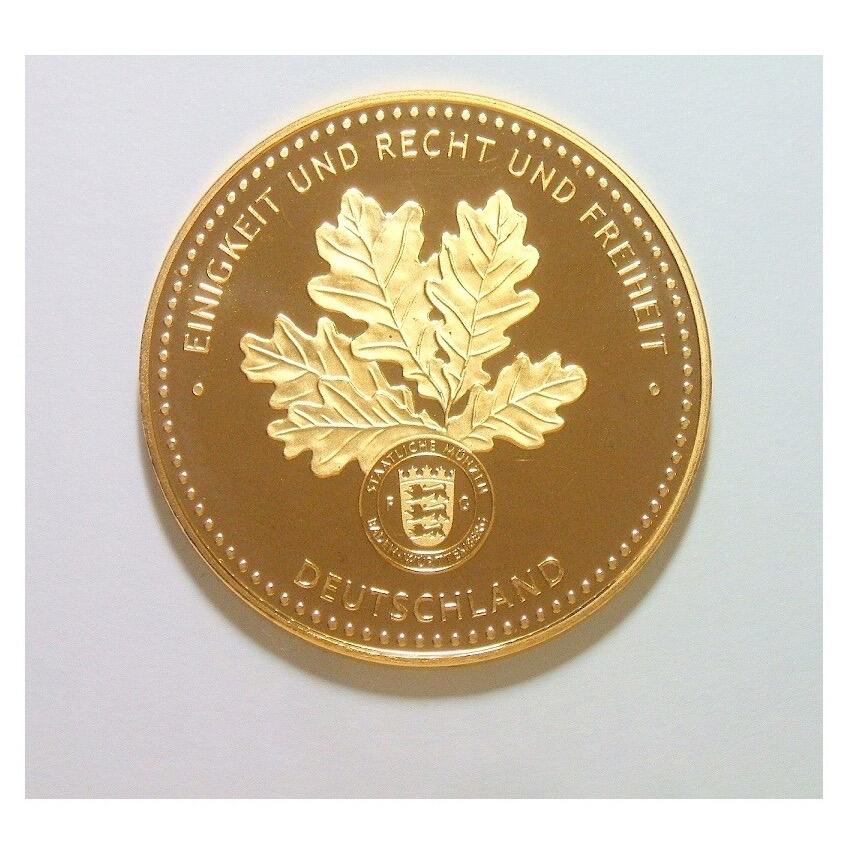 德国铁血宰相俾斯麦 高浮雕精制大镀金章 40MM