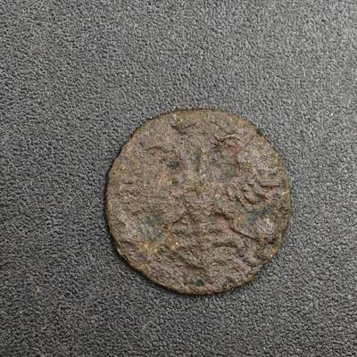 【淘币小摊】实时拍第八百一十四拍   散币场   满百包邮可预留二周 每周一统一发货   - 沙俄1720年彼得一世1/4戈比铜币