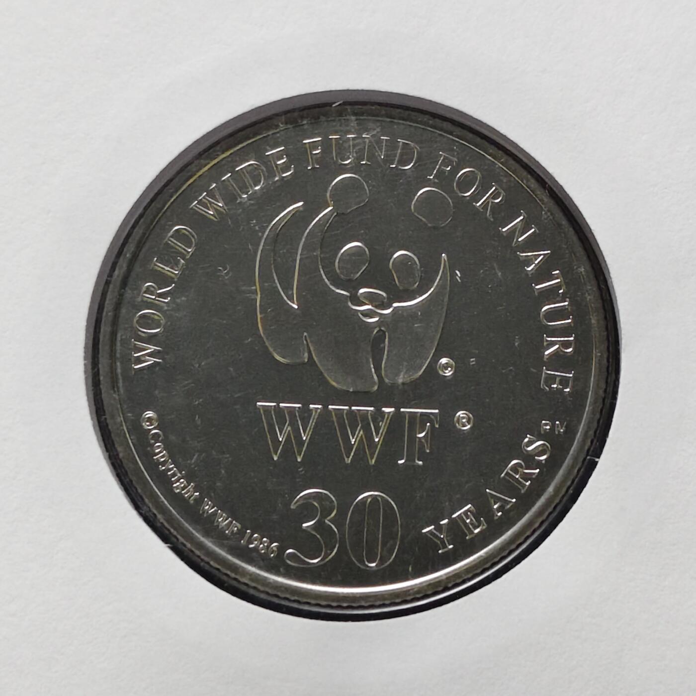 【全场包邮】纯粹捡漏拍482场（免费代拍第19场）-币封+套装+富兰克林（注意佣金） 【邮章封】WWF世界自然基金会1986年30周年‌‌斑鬣狗纪念邮章封