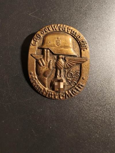 老王徽章第167期 - 德三1936法兰克福美因河畔国防军日证章