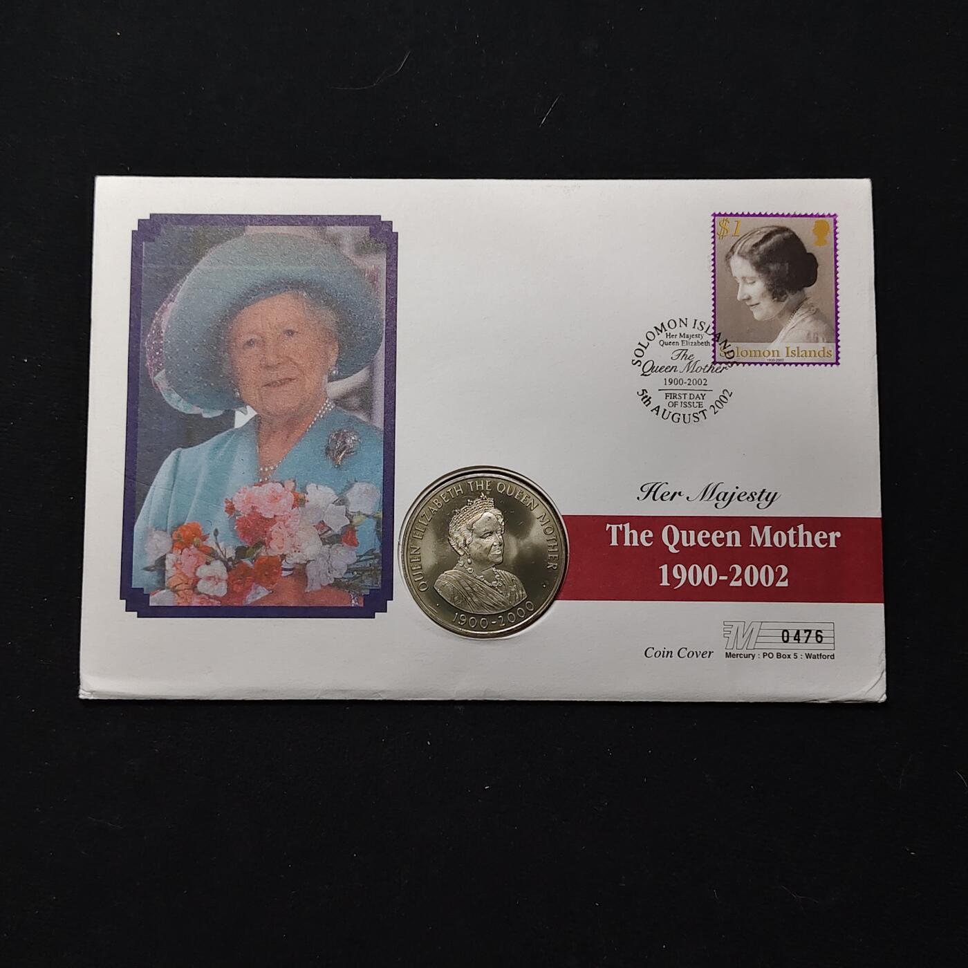 【全场包邮】纯粹捡漏拍482场（免费代拍第19场）-币封+套装+富兰克林（注意佣金） 【邮币封】圣赫勒拿2000年50便士女王母亲伊丽莎白皇太后诞生100周年克朗型纪念币邮币封