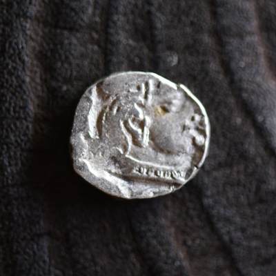 【良泉】【2025年最后一场】12月18日晚19.30点开拍！188组【直播场】西方古代钱币、丝路杂项、印章！ - 公元3世纪【西郡太守】西萨特拉普王朝，背三拱佛丘、星月银币，2.23克