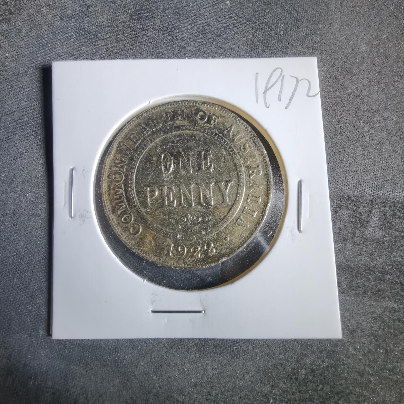 沼泽如烟--第919场 澳大利亚1922年1便士镀金