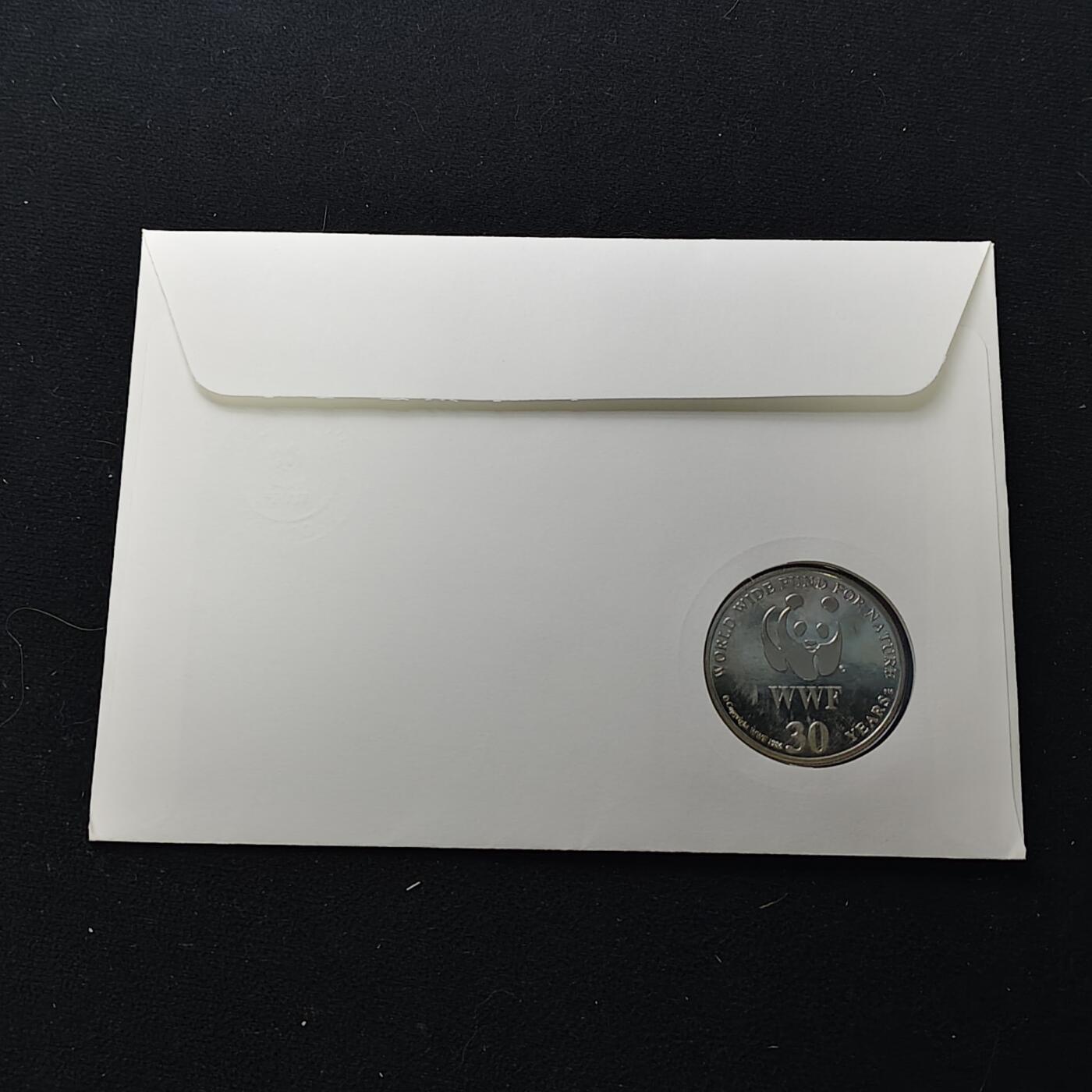 【全场包邮】纯粹捡漏拍482场（免费代拍第19场）-币封+套装+富兰克林（注意佣金） 【邮章封】WWF世界自然基金会1986年30周年‌倭河马纪念邮章封