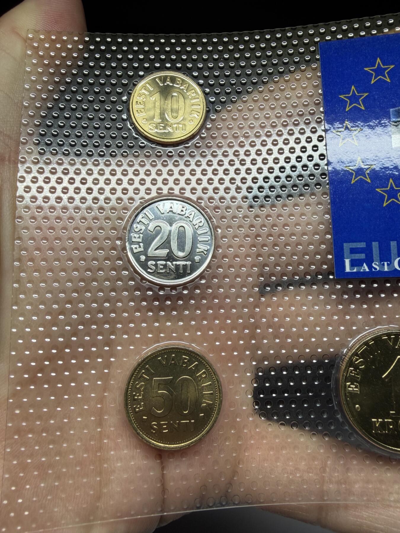 2025年集古藏今外币拍卖第十期-第10场—（总第290拍-纸币专场），本期拍完结算一次，发货时间2-3天，休息几天后继续新的一期拍卖。 1994-2003年爱沙尼亚套币一套