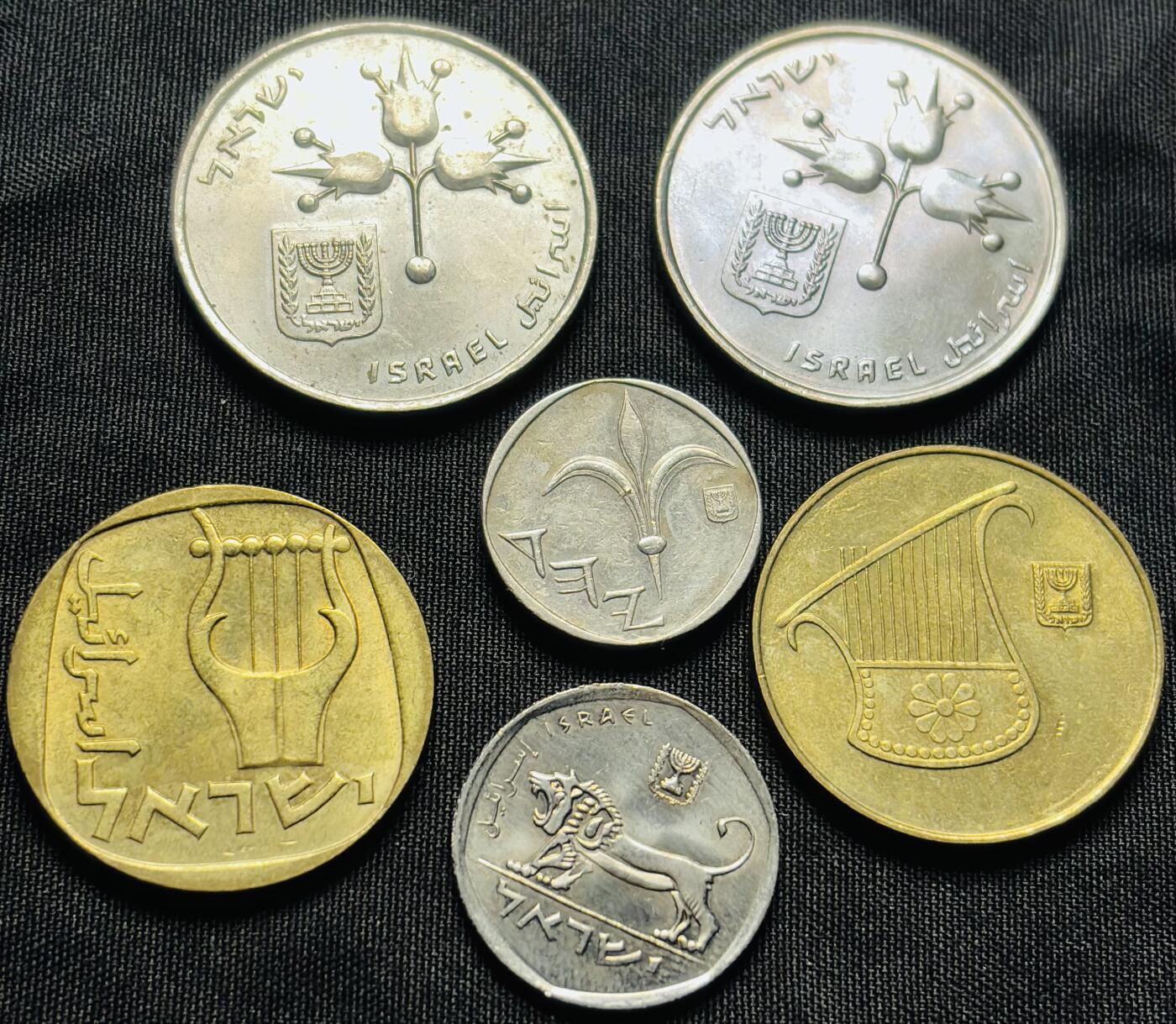 文馨钱币收藏第 284 场，【 长期接收代拍品】老藏家拍品南朝鲜李承晚时期货币，泰国大型纪念币，土耳其各时期及各国套币场 好品以色列 6 枚套