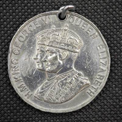 【淘币小摊】限时拍第八百一十六拍  纪念章场  满百包邮可预留两周  周一统一发货  -  英国1937年乔治六世加冕纪念章直径38mm