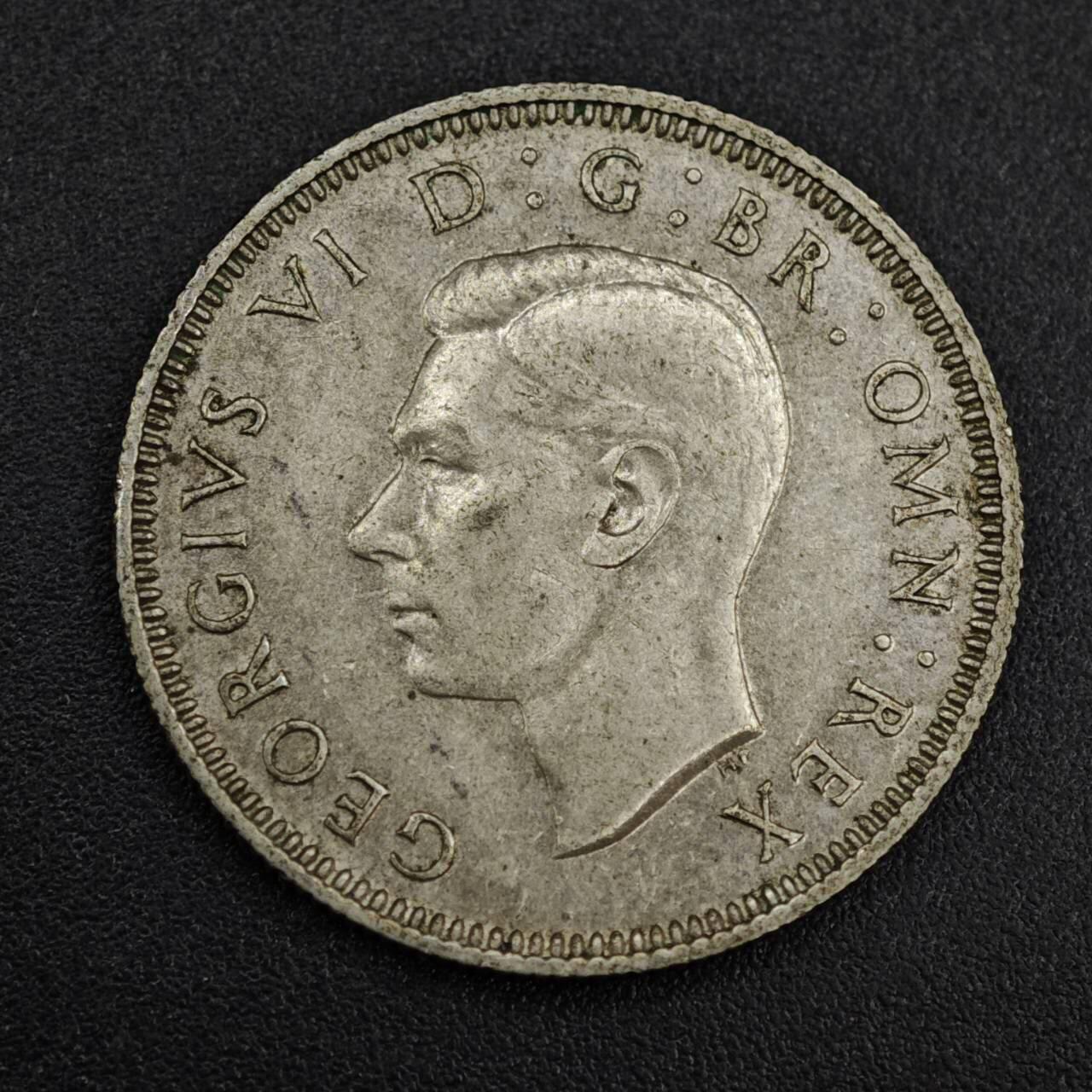 【淘币小摊】实时拍第八百一十四拍   散币场   满百包邮可预留二周 每周一统一发货   英国1937年乔治六世一先令银币