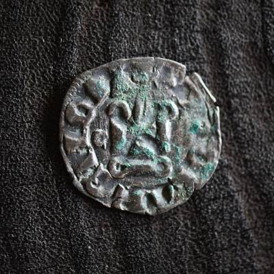【良泉】【2025年最后一场】12月18日晚19.30点开拍！188组【直播场】西方古代钱币、丝路杂项、印章！ - 【罕见】公元1316-1318年【中世纪·十字军】亚该亚公国女大公——“艾诺的玛蒂尔达”发行，第纳尔银币，0.65克