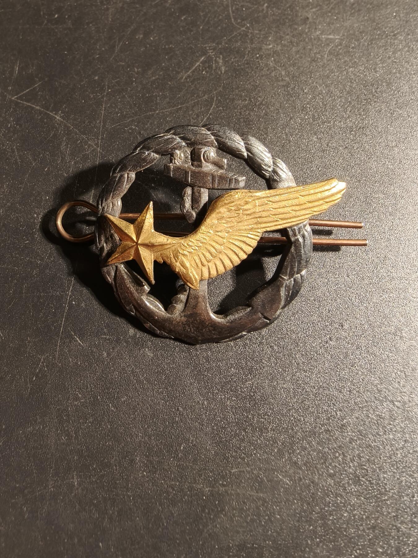 老王徽章第167期 法国海军航空兵飞行学员证章