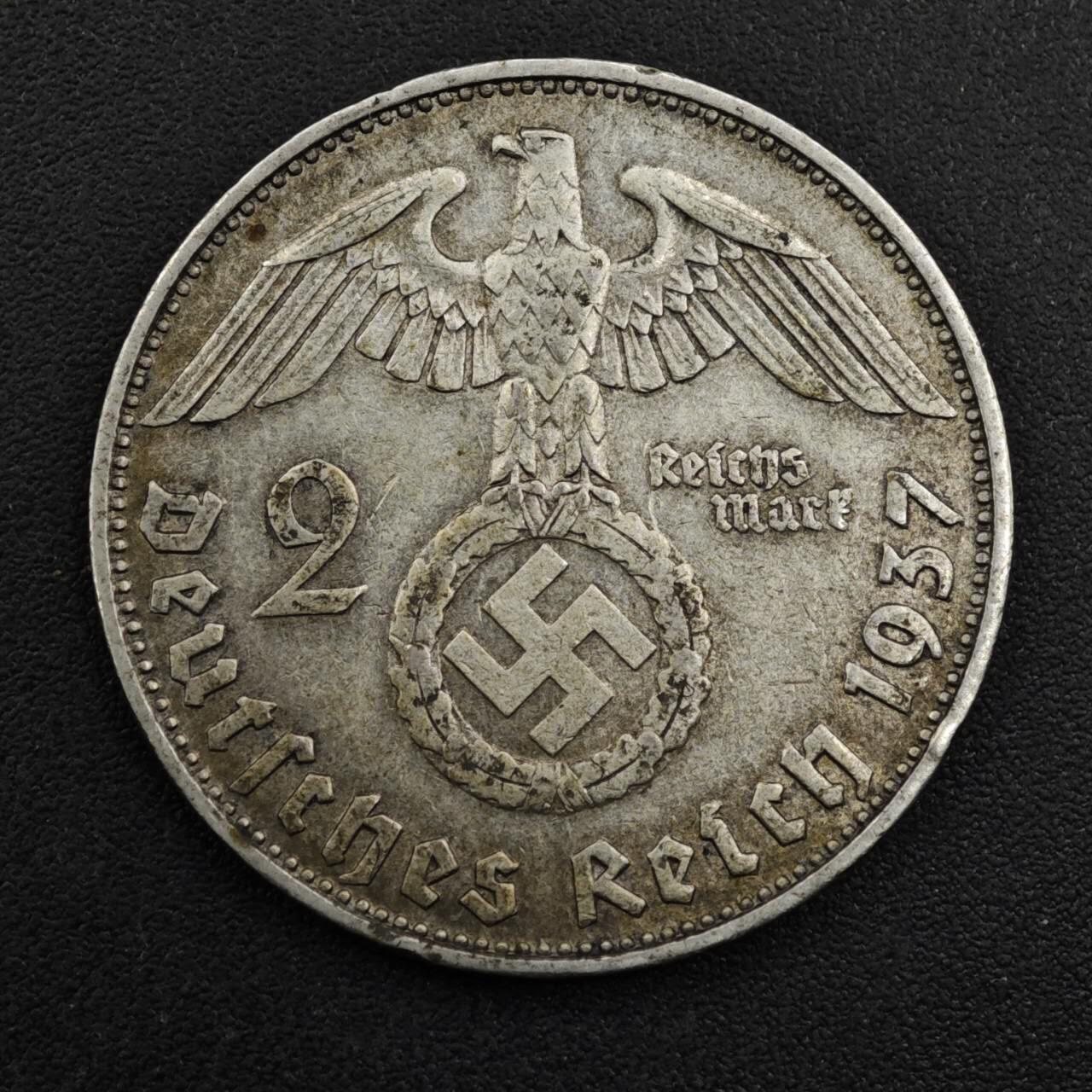 【淘币小摊】实时拍第八百一十五拍   银币套币场   满百包邮可预留二周 每周一统一发货   德国1937年2马克银币