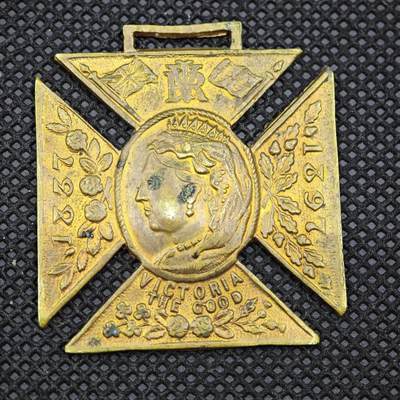 【淘币小摊】限时拍第八百一十六拍  纪念章场  满百包邮可预留两周  周一统一发货  -  英国1897年维多利亚登基60周年纪念章直径37mm