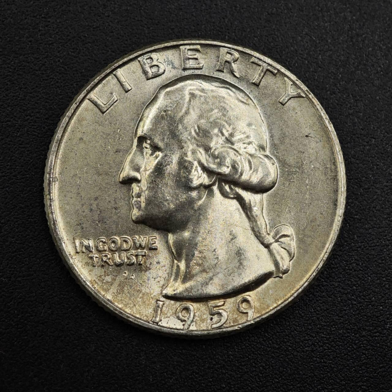 【淘币小摊】实时拍第八百一十五拍   银币套币场   满百包邮可预留二周 每周一统一发货   美国1959年25分银币