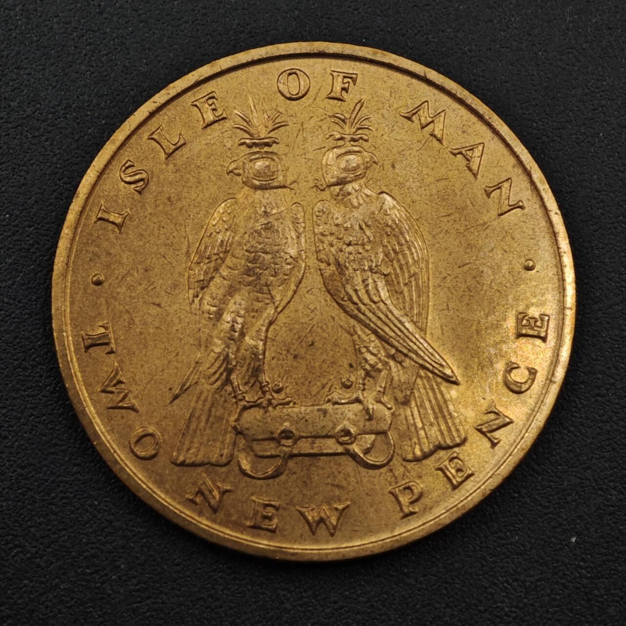 【淘币小摊】实时拍第八百一十四拍   散币场   满百包邮可预留二周 每周一统一发货   马恩岛1971年2便士铜币