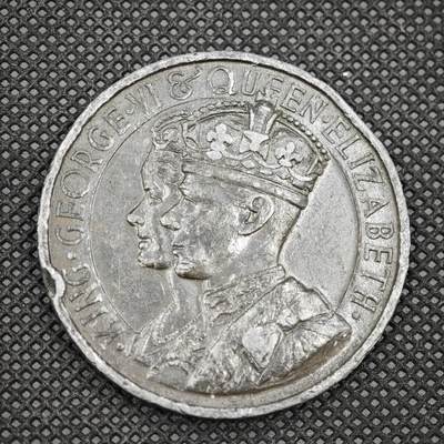 【淘币小摊】限时拍第八百一十六拍  纪念章场  满百包邮可预留两周  周一统一发货  - 英国1937年乔治六世加冕纪念章 直径45mm