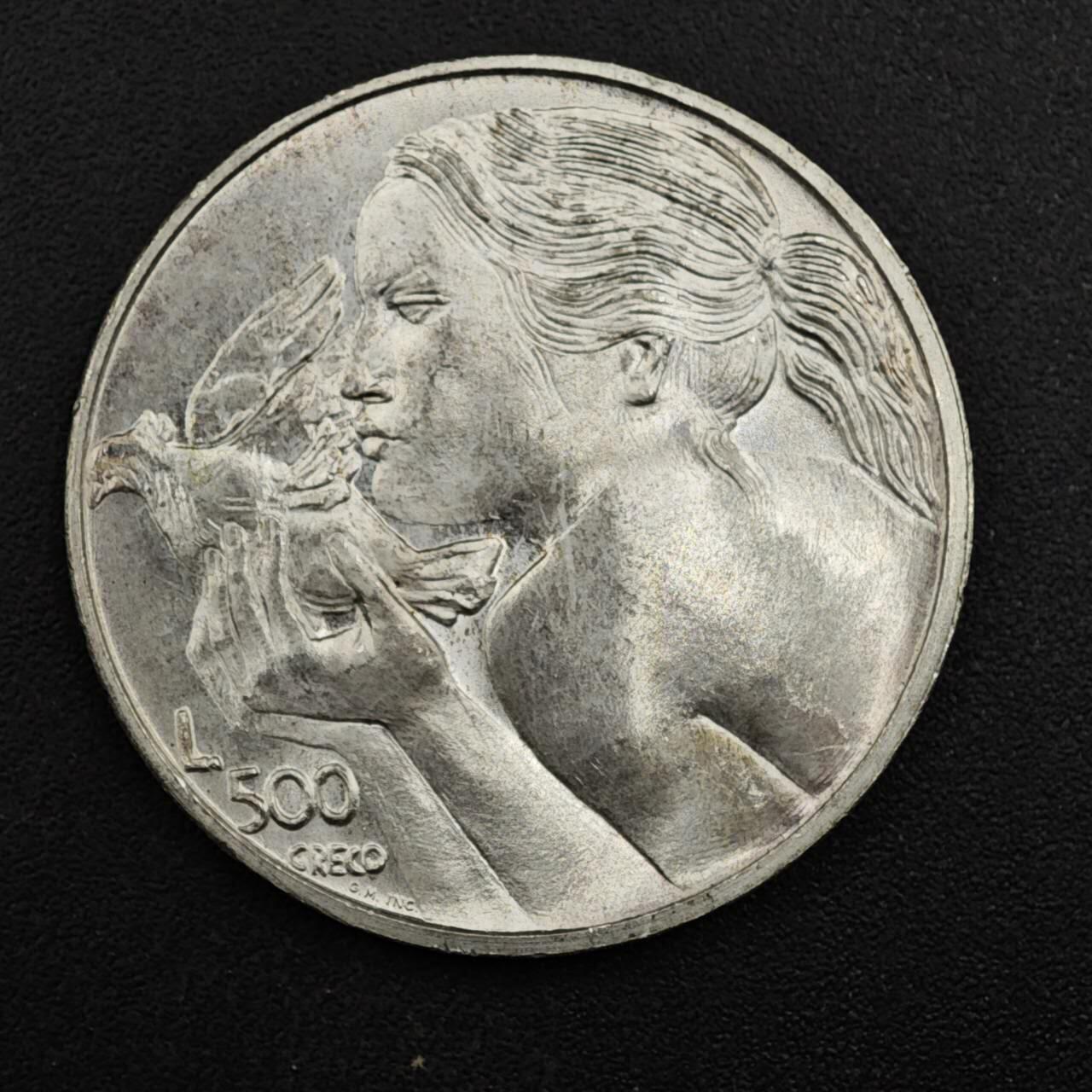 【淘币小摊】实时拍第八百一十五拍   银币套币场   满百包邮可预留二周 每周一统一发货   圣马力诺1973年500里拉银币