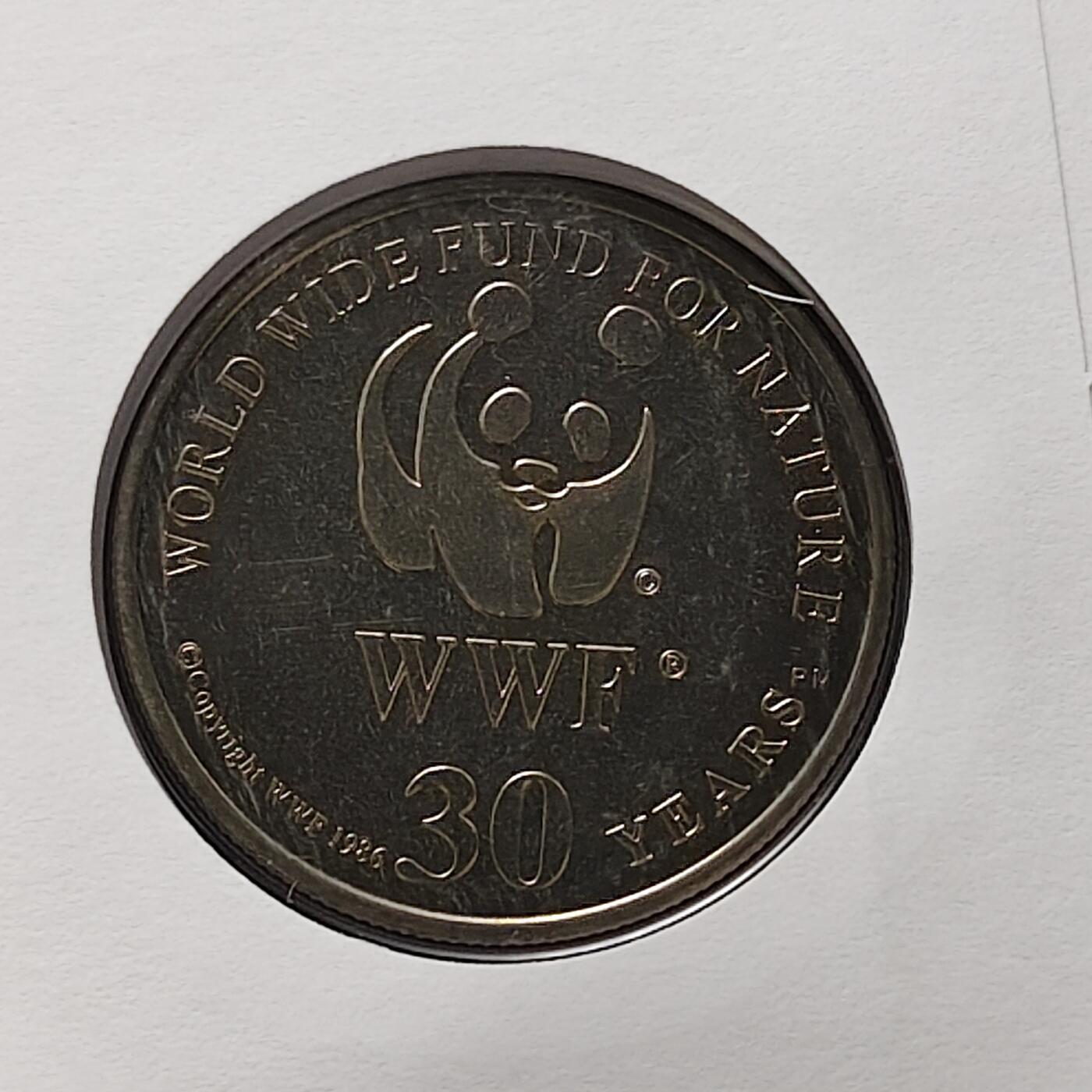 【全场包邮】纯粹捡漏拍482场（免费代拍第19场）-币封+套装+富兰克林（注意佣金） 【邮章封】WWF世界自然基金会1986年30周年‌渔夫猫纪念邮章封