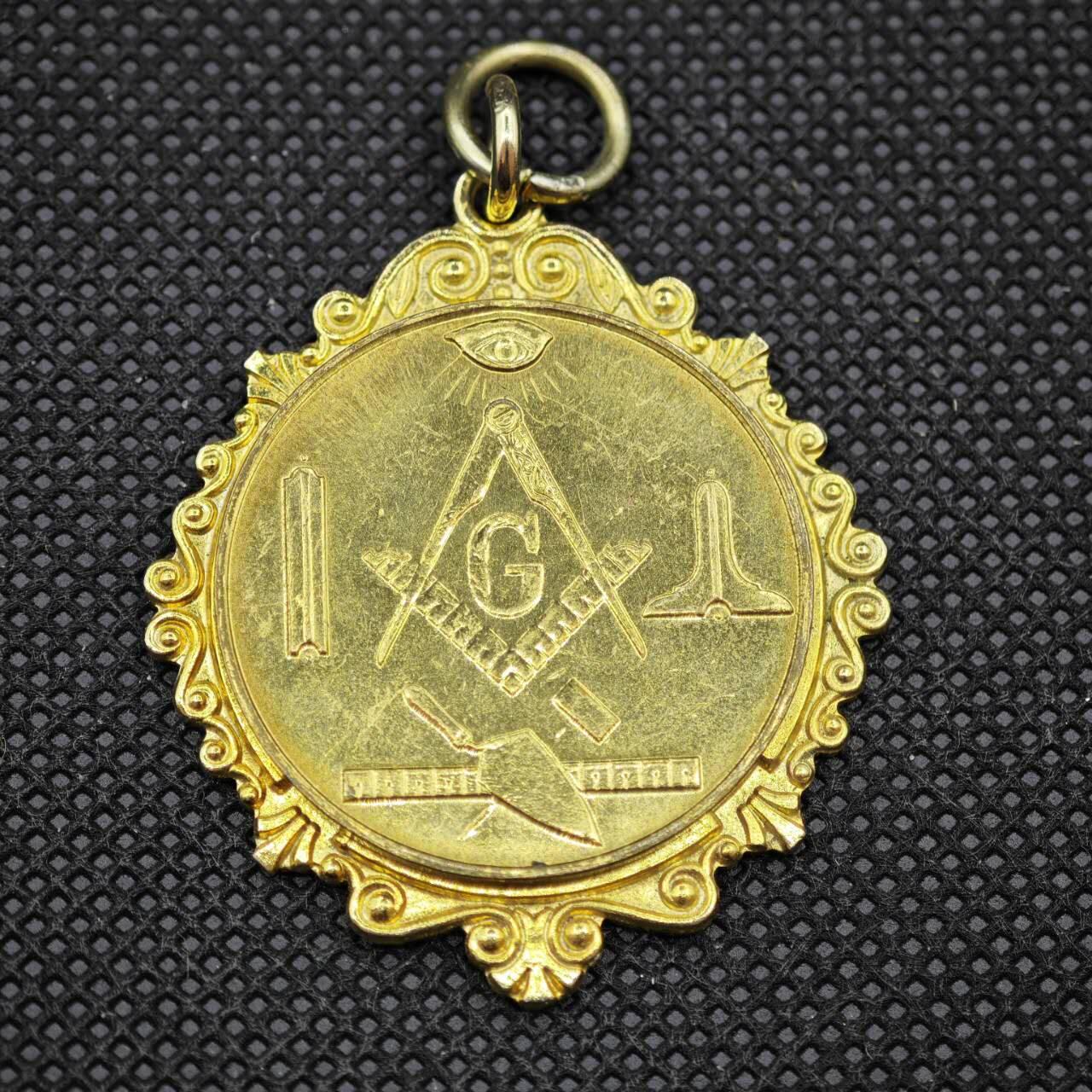 【淘币小摊】限时拍第八百一十六拍  纪念章场  满百包邮可预留两周  周一统一发货   共济会G标志纪念章直径40mm