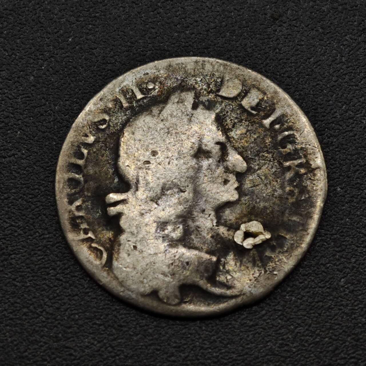 【淘币小摊】实时拍第八百一十五拍   银币套币场   满百包邮可预留二周 每周一统一发货   英国查尔斯二世3便士濯足币