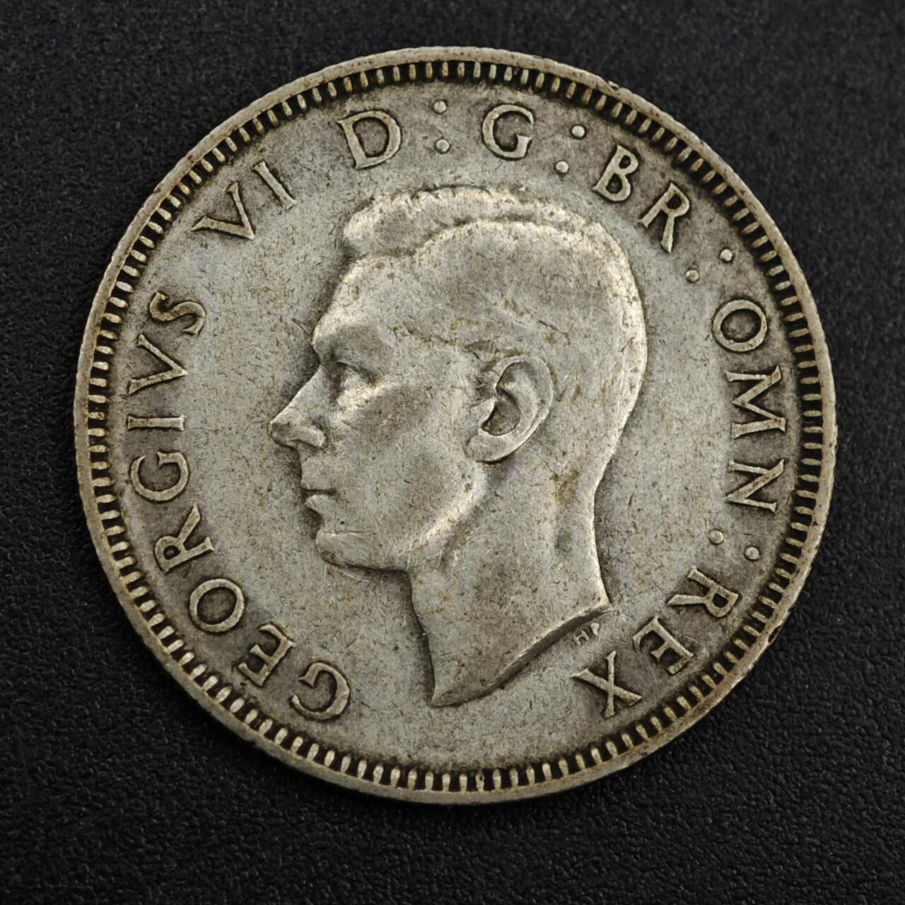 【淘币小摊】实时拍第八百一十四拍   散币场   满百包邮可预留二周 每周一统一发货   英国1945年乔治六世一先令银币