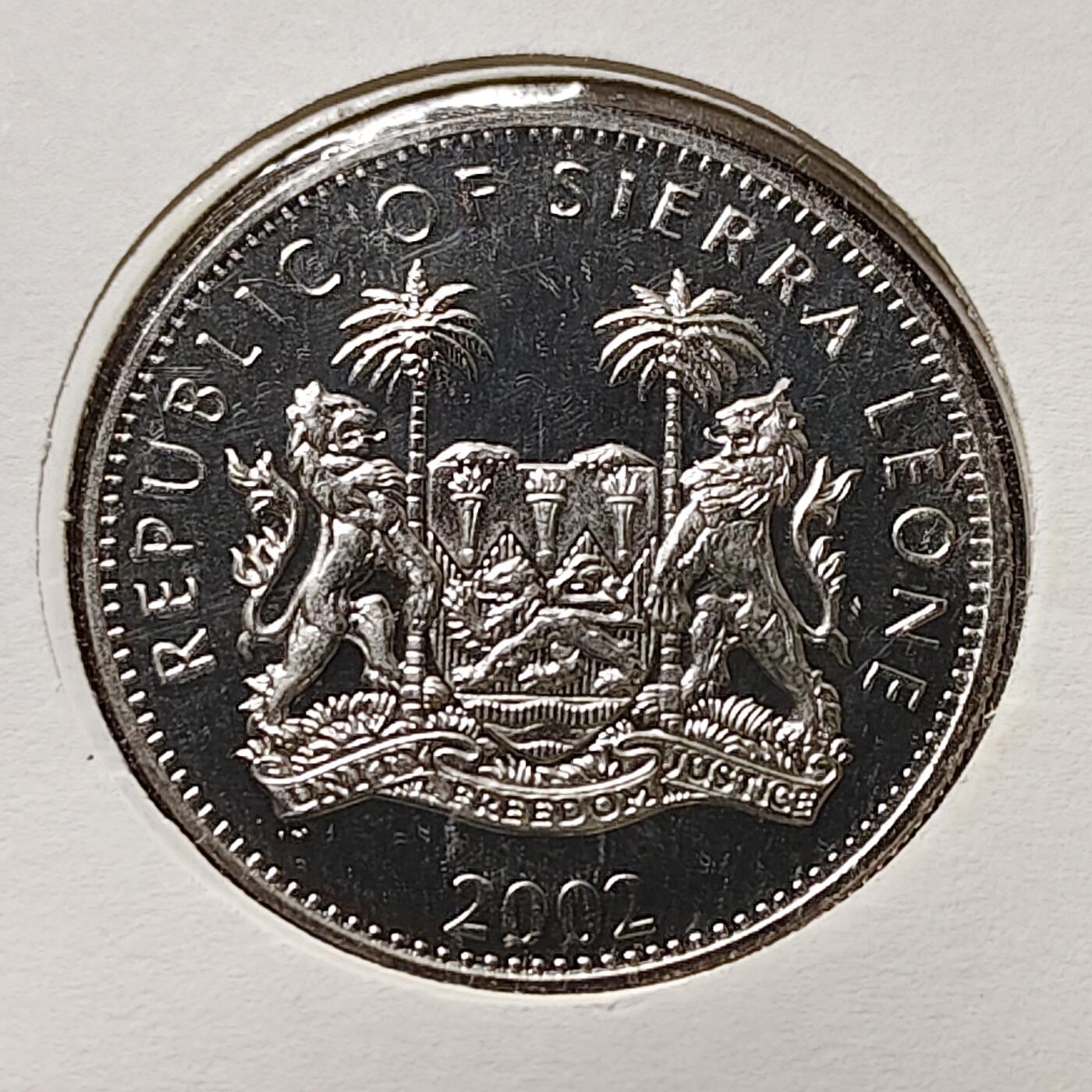 【全场包邮】纯粹捡漏拍482场（免费代拍第19场）-币封+套装+富兰克林（注意佣金） 【邮币封】塞拉利昂2002年1元女王登基50周年克朗型纪念币邮币封