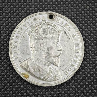 【淘币小摊】限时拍第八百一十六拍  纪念章场  满百包邮可预留两周  周一统一发货  - 英国1902年爱德华七世加冕纪念章 直径32mm