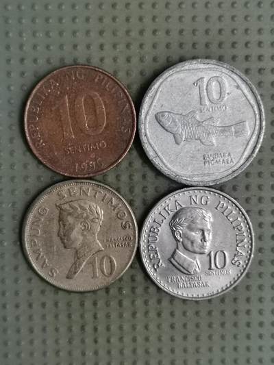 2025年第126场各国散币拍卖（总第126场） - 菲律宾10分4枚不同