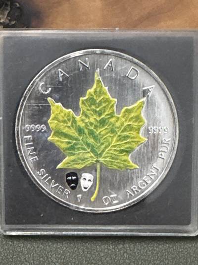 ❤️【币观天下】❤️ 第333期钱币拍卖- 2025.12.5周五晚上6点半场-长期征集拍品 - 加拿大2008年枫叶🍁彩色银币