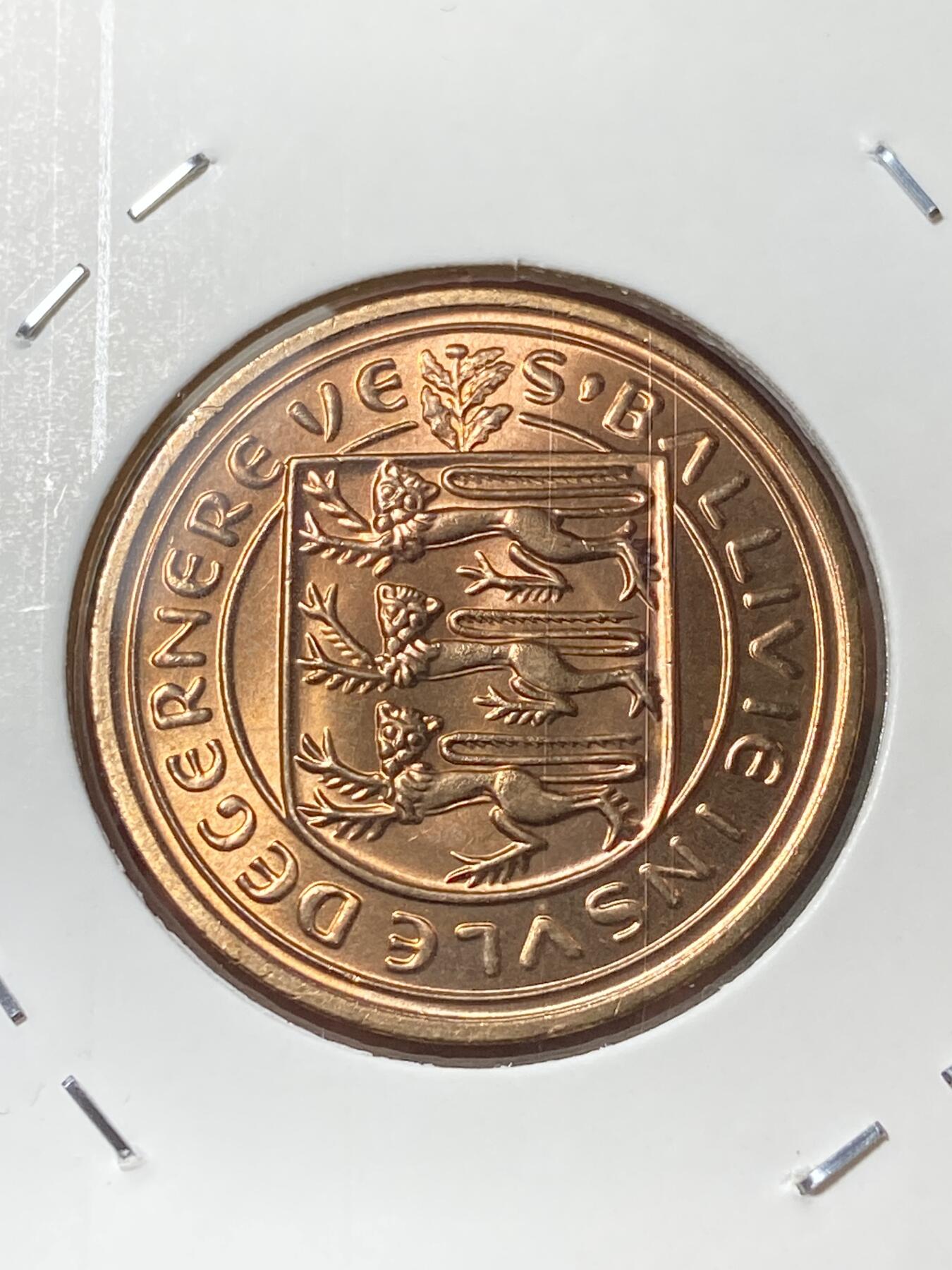 2025年第一百三十三场(总第一百五十九场）外国好品纸夹散币场(免佣金) 原光好品–英属根西岛🇬🇬1979年2便士(伊丽莎白二世时期，十进制第二套)