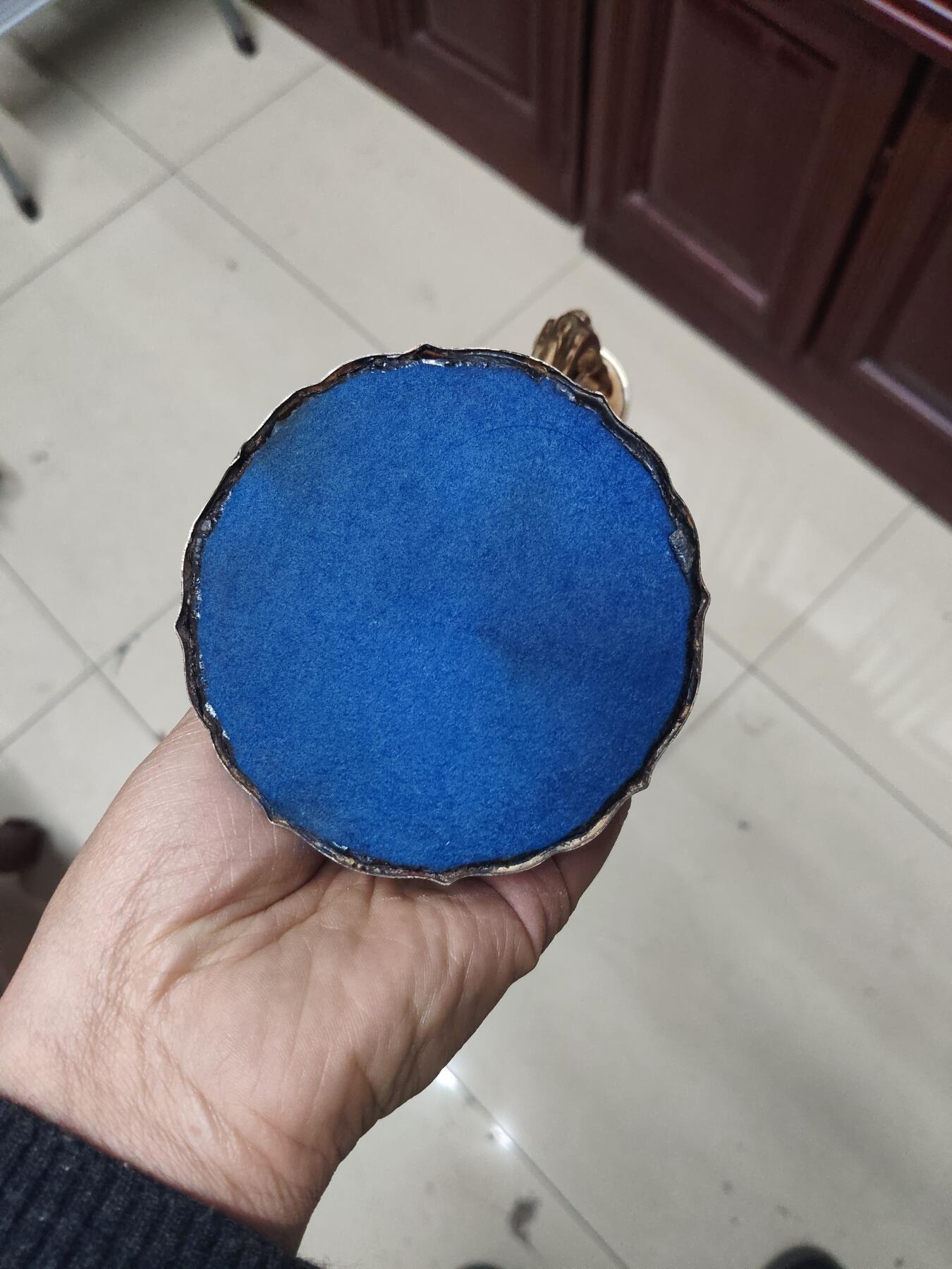 老银件 欧洲银制烛台