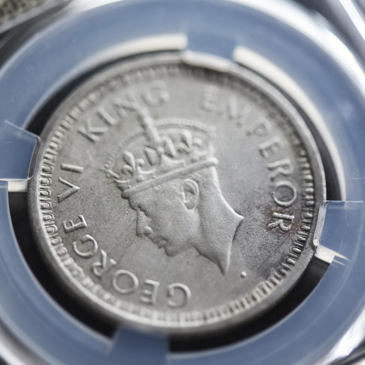 【良泉】【2025年最后一场】12月18日晚19.30点开拍！188组【直播场】西方古代钱币、丝路杂项、印章！  【藏家出品B】1945年，英属印度，乔治六世1卢比，银币